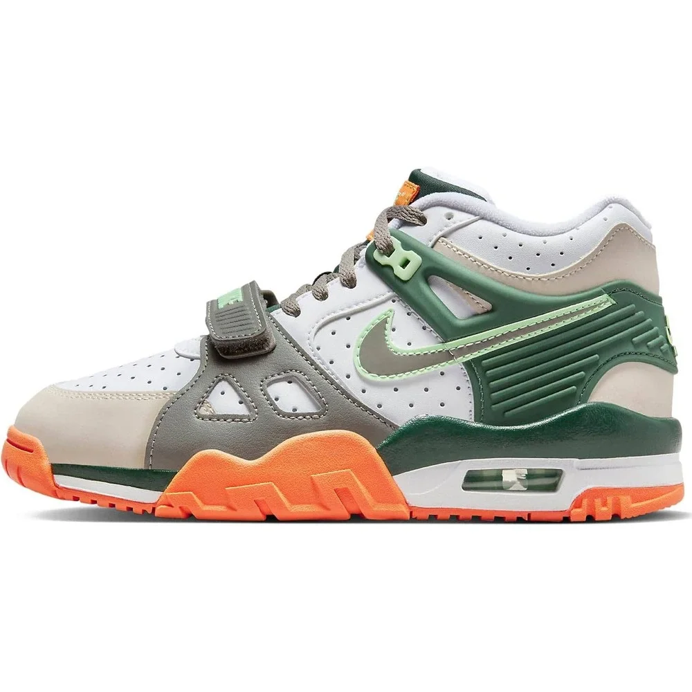 NIKE Air‎ Trainer 3 5Y Mid-Top Sneaker Miami Hurricanes Shoes Retro Basketball